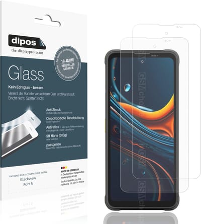 dipos – 2x Matte Pantserfolie geschikt voor Blackview Fort 5 | 9H Screenprotector