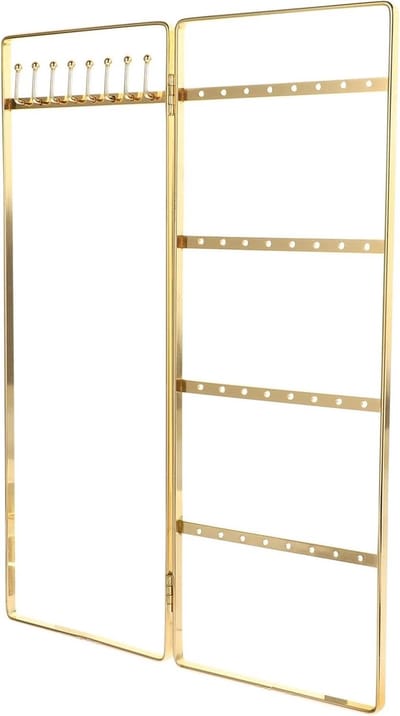 Sieradenhouder - Oorbelstandaard - Sieraden Opbergen - Stijlvolle Presentatie - 28 cm Hoog - Goudkleurig