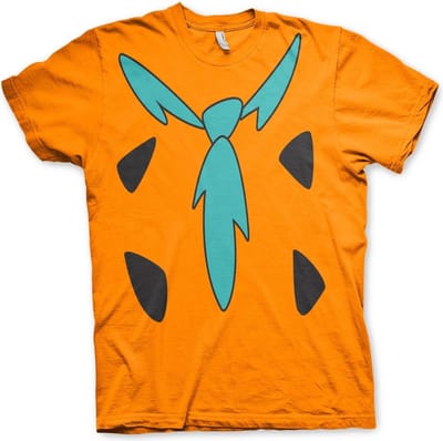 The Flintstones Heren Tshirt -S- The Flintstones Costume Oranje
