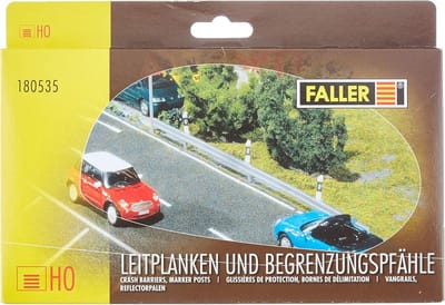 Wegbeveiliging Set - Vangplanken Palen - Modelbouw Decoratie - Schaal 1:87 - 1.5 x 22.5 x 13 cm