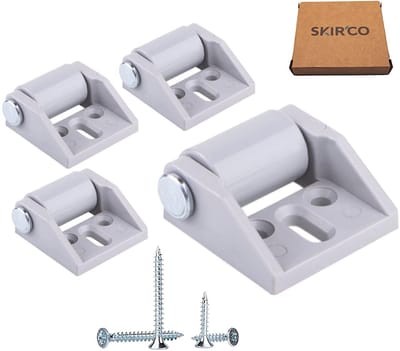 Kleine 15 mm meubelwielen (Pack van 4) - Rubberen, niet-draaibare wielen voor meubels