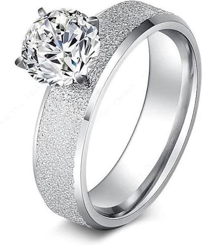 Montebello Ring Zalma - 316L Staal - Verloven - maat 52-16.5mm