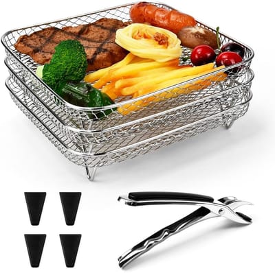 Ronde Elektrische Grill met Drie Verdiepingen - Compact Tafelmodel