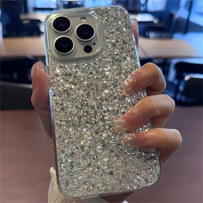 Luxe Mode Pailletten Glitter Bling Telefoonhoesje Voor iPhone 11 12 13 14 15 16 pro max 14 Plus Zachte Siliconen Schokbestendige Hoes For iPhone 15