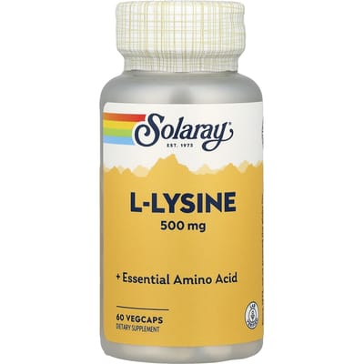 L-Lysine, 500 mg, 60 plantaardige capsules
