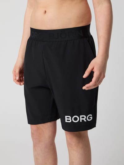 Björn Borg Sportbroek Kort Kinderen Jongens - Gerecycled Polyester - Zwart - Maat 134/140