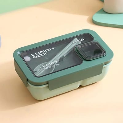 Boîte à Lunch Portable Sacs à Déjeuner pour Enfants École Bureau Boîte Bento avec Couverts Sac Thermique Kit Complet Chauffage Micro-ondable gray