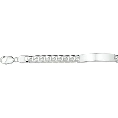 Graveerarmband Gourmette Plaat 9 Mm