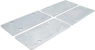 Store_8 - Houten verbindingsstukken - Metalen verbindingsstukken - Eenvoudig te monteren - 101 mm x 45 mm - Geperforeerde platen - Multifunctioneel...