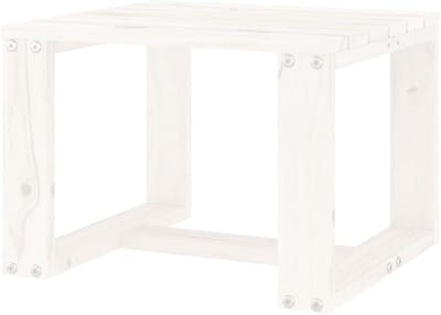 Tuin bijzettafel - Outdoor tafel - Buiten genieten - Massief grenenhout - 40 x 38 x 285 cm - Wit