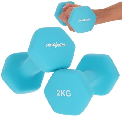 Activ Space - Hantelset - 2x2kg - Neopreen - Blauw