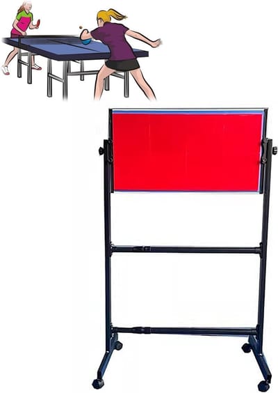 Tafeltennis Rebound Board - Solo Trainer - Zelf Training - Snelle Balrebound - Maat 4 - Zwart