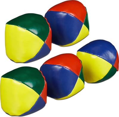Jongleerballen - set van 5 - Ø 6,5 cm