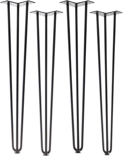 4 stuks Hairpin Tafelpoten Zwart - 710 mm Hoogte - Stijlvol en Functioneel