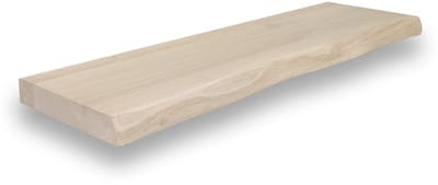Wandplank zwevend eiken boomstam 80 x 20 cm - Eikenhouten wandplank - Wandplank - Zwevende wandplank - Fotoplank - Boomstam plank - Muurplank - Muurplank zwevend