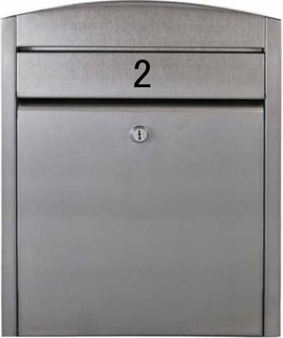 Huisnummer sticker - 2 - zwart - 6 cm - plakcijfer - brievenbussticker – cijfersticker