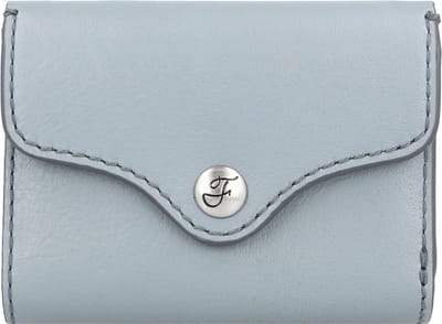 FOSSIL Portemonnee Heritage Trifold Smokey Blue Lichtblauw
