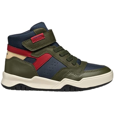 GEOX PERTH JONGENS Sneakers - MILITAIR GROEN/MARINEBLAUW - Maat 29