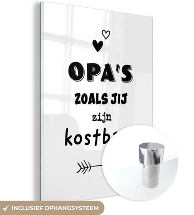 Opa Cadeau - Vaderdag - Spreuk - Vaderdag cadeautje - Cadeau voor vader en papa