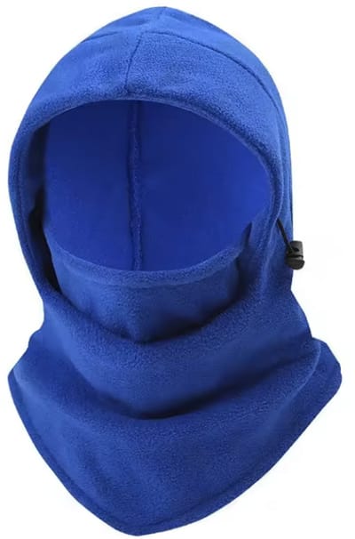 CHPN - Fleece Bivakmuts - Blauwe Bivak muts - Muts - Gezichtsmuts - Blauw - One Size - Fleece - Motor-3 gaats-Face Mask - Balaclava - Universeel - Skimasker - Snowboardmasker