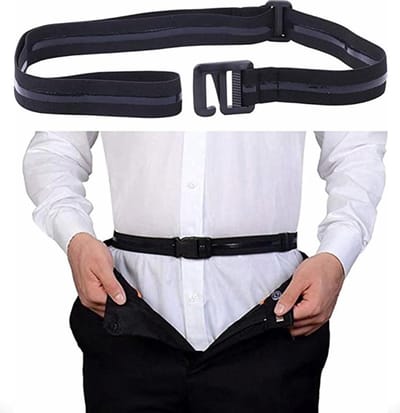Fako Fashion - Shirt Stays Belt - Geen kreukels - Shirt Tucker - Overhemd Riem – Onderkleding Riem - Elastische Buik Riem - Anti-Slip Overhemd Riem Bretels