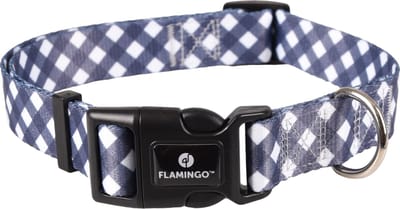 Flamingo Salome - Halsband Honden - Halsband Salome Grijs/wit L 45-65cm 25mm - 1st - 127938 - 1st
