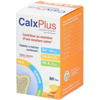 CalxPlus Sinaas | Calcium Botten – Vitamine D en K 60 Tabletten