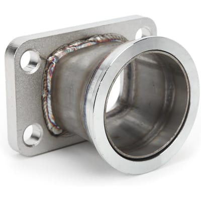 Adaptateur de Bride Turbo pour T3 4 Boulons vers V-Band 2,5 pouces Adaptateur de Conversion en Acier Inoxydable gray