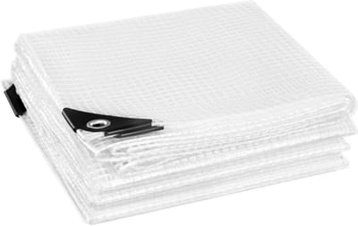 Waterdicht Zeildoek - Transparant - Voor Tuinmeubilair, Trampolines & Brandhout - Scheurbestendig & UV-bestendig - Color: Clear-3x4m