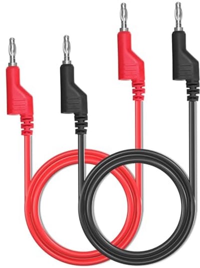 2pcs Banaan-naar-banaanstekker Meetsnoerenset - Stapelbare Draadtestkabel voor Multimeter - Elektrische Testdraad 1000V/15A