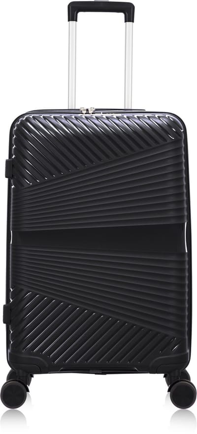 Mallorca Reiskoffer M - 65L - 66x43x24 cm - Lichtgewicht Harde Koffer - Met Ingebouwd TSA Slot - Voor Vliegtuig en Vakanties - Zwart