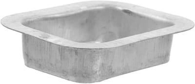 Regenafvoer Adapter - Goot Uitlaat - Huis Beschermen - Slijtvast Aluminium - 9.7 cm - Zilver