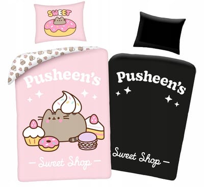 Pusheen Slaapset 160x200cm - Lichtgevend in het Donker - Katoen