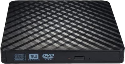 Externe CD DVD - Optische Drive - Data Archiveren - USB 3.0 Type-C - 14cm Compact - Zwart
