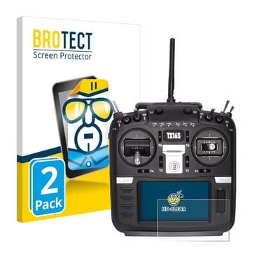 BROTECT - Screenprotector voor Radiomaster TX16S - Folie Beschermfolie transparant 2 Stuks