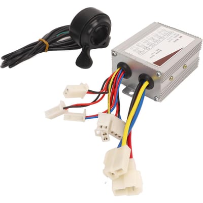 Elektrische Fiets Controller Duimgas Set 24V 500W Elektrische Fiets Controller met Duim black