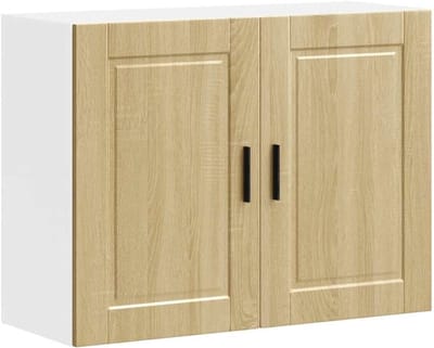 Keukenwandkast - Muurkast Keuken - Keukenopslag - 2 Deuren - 80 cm Breed - Sonoma Eiken