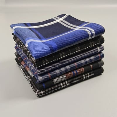 Zakdoeken - Zakdoeken heren - Heren zakdoeken katoen - Herenzakdoeken - 39.5cm x 39.5cm - 6-pack