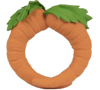 Oli & Carol Cathy The Carrot Bijtspeeltje - Natuurlijk rubber - BPA-vrij