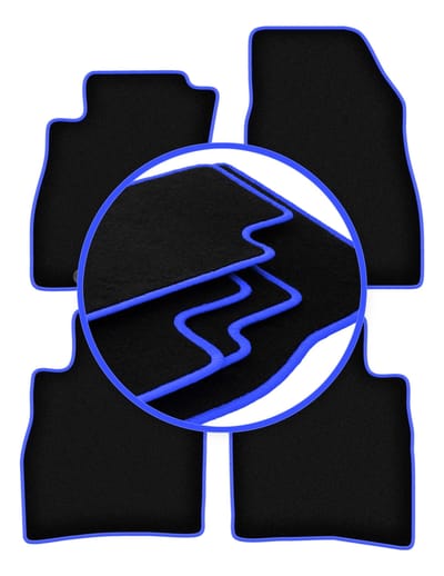 CARLUX-BLUE automatten voor: Nissan Pulsar C13 hatchback (2014-)