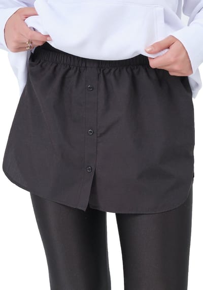 Blackrock blouse extender - onderrokken voor dames - Katoen - verlengstuk onderrok - zwart - S