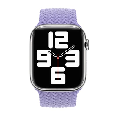 Apple Gevlochten solobandje voor de Apple Watch | 38/40/41/42 mm - Maat 1 - Lavender