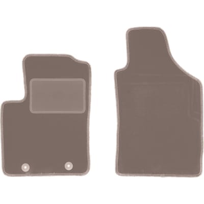 Beige voormatten voor: Fiat 500 cabrio, hatchback (2007-2013)