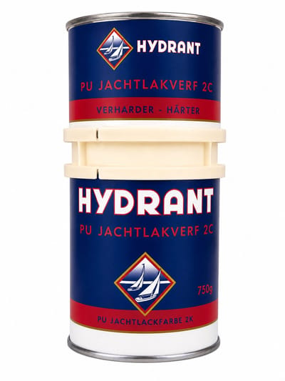 Hydrant PU Jachtlakverf 2C Hoogglans Tweecomponenten Jachtlak Set 750 gram inclusief Verharder voor Hout, Metaal en Andere Ondergronden – Kleur 304