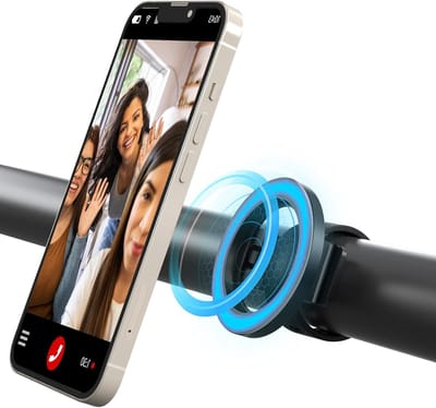 Verstelbare Magnetische Telefoonhouder voor Kinderwagens, 360 Graden Rotatie, Geschikt voor Buggys en Golfkarren