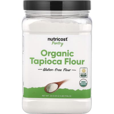 Nutricost, Garde-manger, Farine de tapioca biologique, 40,5 oz (1,134 g)