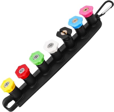 Hogedrukreiniger Mondstukken - Reinigingskoppen Set - Effectief Reinigen - Universele Quick-Connect - 7 Stuks - Zilver