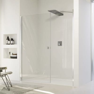 HÜPPE SolvaPro swing door with side part in niche 90 x 200 cm, without anti-plaque 7T2902092321