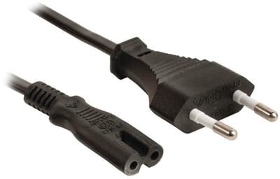 Berenzo Euro netsnoer C7 stroomkabel 1,5m zwart - 226610