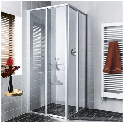 Kermi Ibiza 2000 corner entry 2-piece floor free sliding door, half part 90 cm right IME2R090201AK